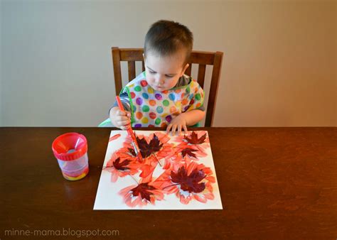 Minne-Mama: Fall Leaf Painting