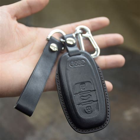 Leather Car Key Fob Fit Audi 3 Button Key Fob Cover for Audi - Etsy