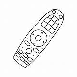 Remote control Hand Drawn Doodle Style Vector Illustration Isolated  sketch template