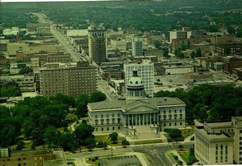 Downtown Columbia 1960's | Aerial view, South carolina, Columbia sc