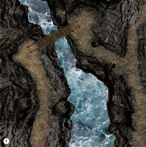 Cliff/Ravine/Bridge (Summer) : battlemaps