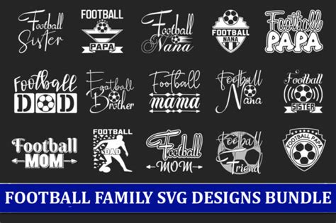 20 Football Family Quotes Designs Bundle Graphic by CreativeDesigner · Creative Fabrica