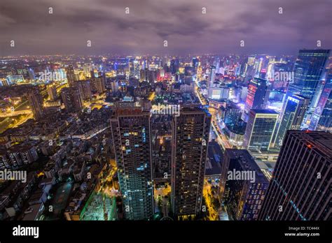 Chengdu city skyline Stock Photo - Alamy