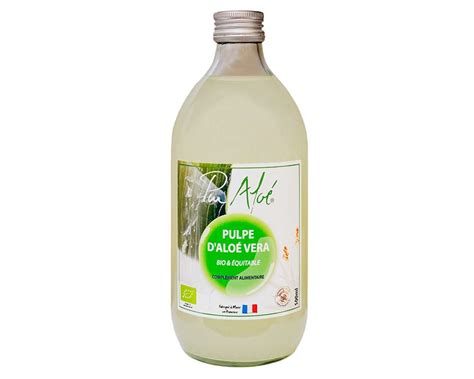 Organic Aloe Vera Pulp - Pure Aloe - 500ml