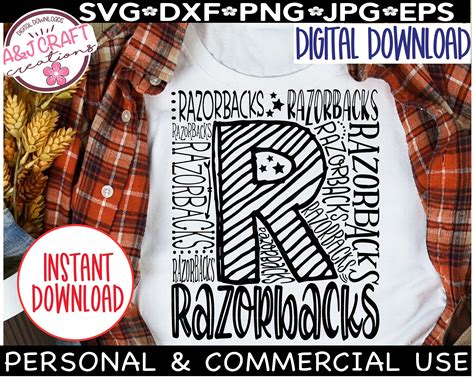 RAZORBACKS SVG, Razorback Typography Svg, Razorback Sublimation, Razorbacks Baseball Svg ...