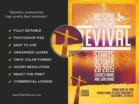 Free Church Revival Flyer Template