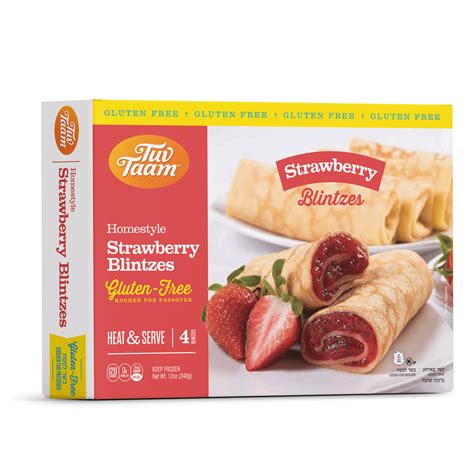 Strawberry Blintzes, Gluten Free, 12 oz. - TuvTaam