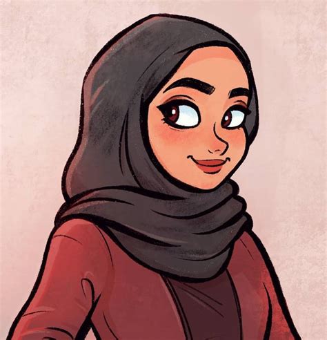 Hijab Cartoon Pfp ~ Aesthetic Black Girl Cartoon Icons | Facerisace