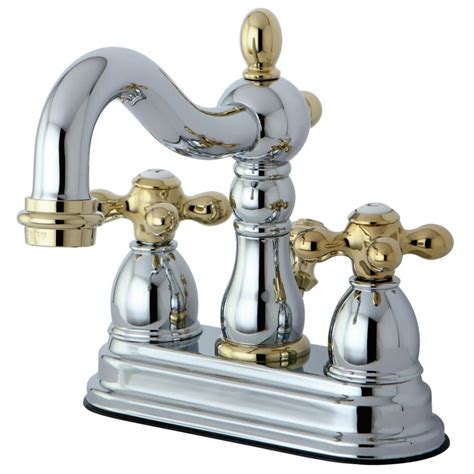 Kingston Brass KB1604AX 4-Inch Centerset Lavatory Faucet, Polished ...