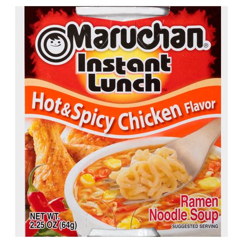 Maruchan Instant Hot & Spicy Chicken Ramen Noodle Soup, 2.25 oz - Walmart.com