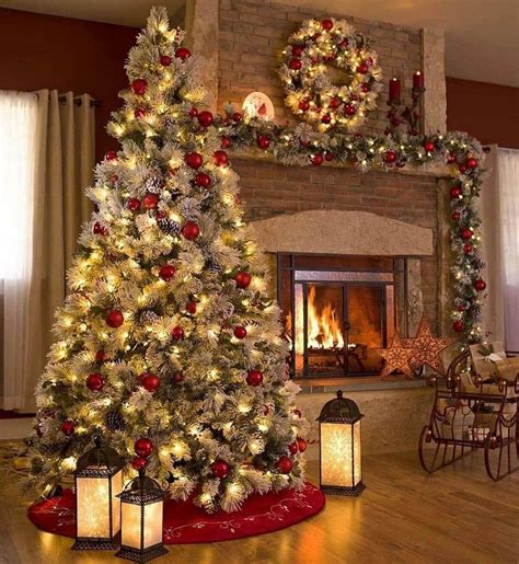 Cozy Winter Vibes: Fireplace and Christmas Tree