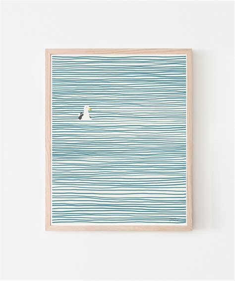 Seagull Print. Signed Art. Available Framed or Unframed. 130324.