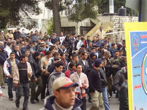 Palestine Pal: Fatah members take to the streets.