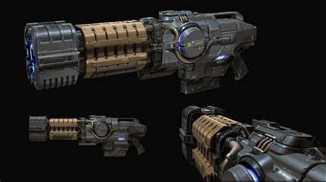 Doom Eternal Concept Art 8 Doom Game, Doom 3, Sci Fi Weapons, Weapon Concept Art, Fantasy ...