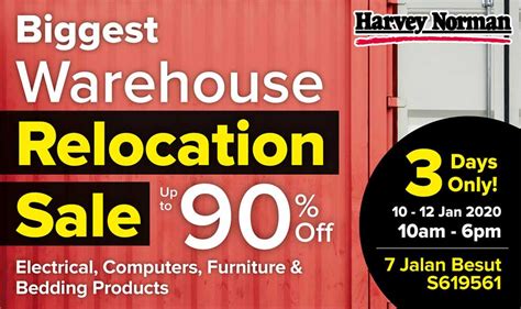 Harvey Norman Warehouse Sale Has Up To 90% Off Electronics & Furniture From 10-12 Jan