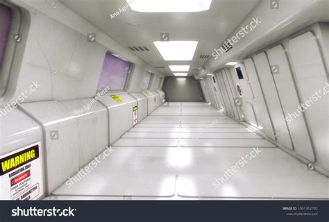 3d Render Futuristic Interior Spaceship Design Stock Illustration 1051352702 | Shutterstock