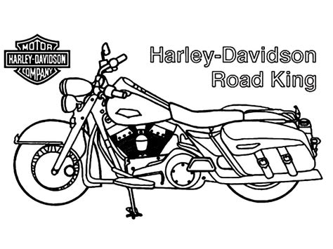 Harley Davidson Coloring Pages - Free Printable Coloring Pages for Kids