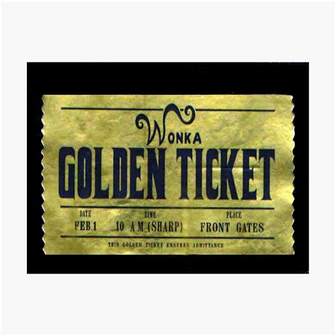 "willy wonka golden ticket" Photographic Print by brianaheartsyu ...