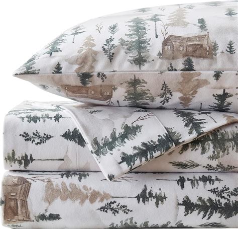 Amazon.com: Flannel Sheets Warm and Cozy Deep Pocket Breathable All Season Bedding Set with ...