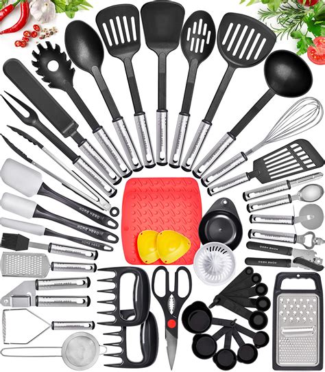 Buy 44 pcs Kitchen Utensils Set Cooking Utensils Set for Non Stick Pans ...