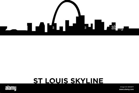 st louis skyline silhouette on white background, vector illustration Stock Vector Image & Art ...