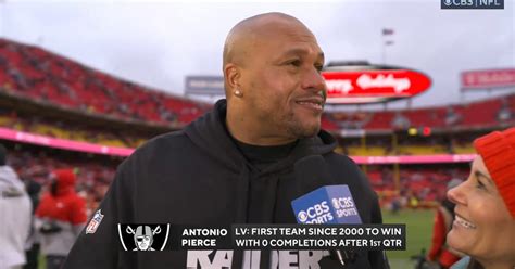 Raiders’ Antonio Pierce Fought Back Tears in Emotional Interview After ...