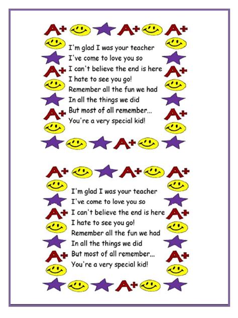 Teacher poems can be for students of different ages. Description from favload.com. I searched ...