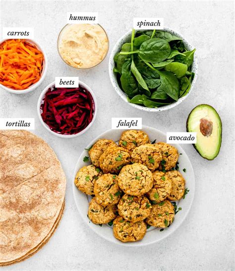 Vegan Falafel Wrap Recipe with Hummus | Haute & Healthy Living