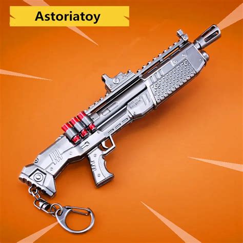 Fortnight Battle Royale Toy Model The Heavy shot gun Keychain Alloy ...