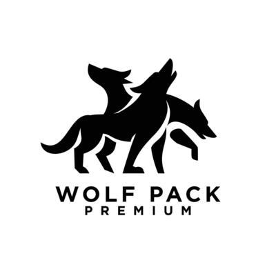 Wolf Pack Logo Vector Art, Icons, and Graphics for Free Download