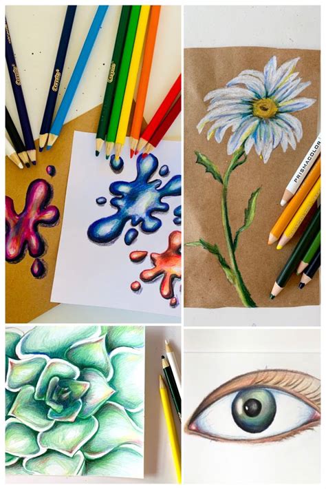 4 Distance Learning Colored Pencil Art Tutorials - THAT ART TEACHER