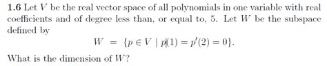 linear algebra - Finding dimension of subspace - Mathematics Stack Exchange