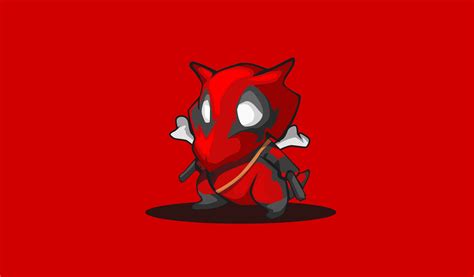 Cubone Pokemon Deadpool Minimalism 4k Wallpaper,HD Superheroes ...