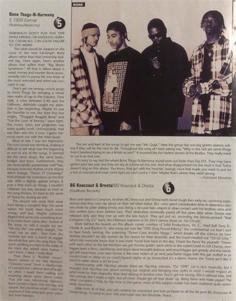 Rap Research Archive: BG Knocc Out and Dresta; Real Brothaz review in Rap Pages sept. 1995