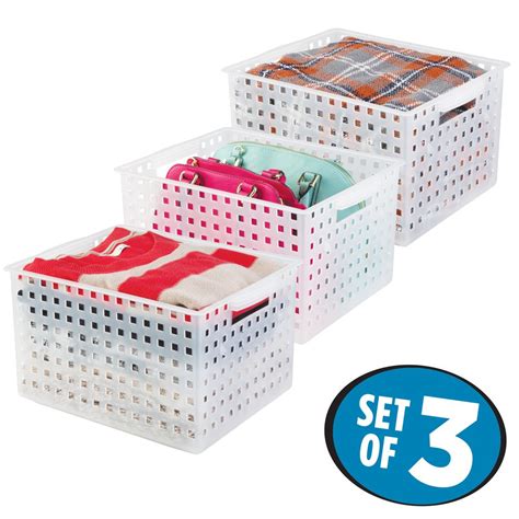 InterDesign Household Storage Basket Organizer 14.25" x 11.25" x 8.5 ...