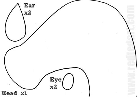 Printable+Horse+Head+Pattern | Stick horses, Horse pattern, Horse template