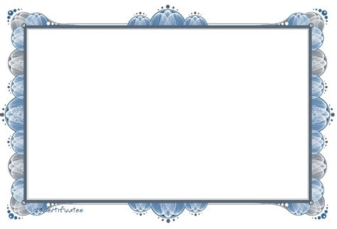 Free Printable Certificate Border Templates