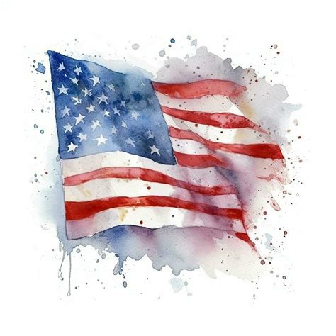 Watercolor American Flag Stock Photos, Images and Backgrounds for Free Download