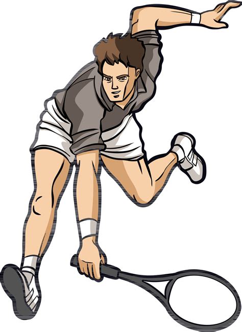 tennis player action sport clipart 24661147 Vector Art at Vecteezy