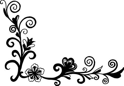 Free Black And White Vector Flowers, Download Free Black And White Vector Flowers png images ...