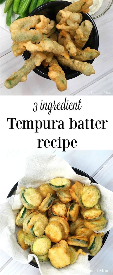 3 Ingredient Recipe for Tempura Batter · The Typical Mom