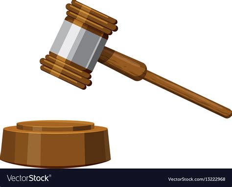 Gavel icon cartoon style Royalty Free Vector Image