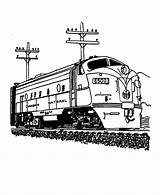 Train And Railroad Coloring Pages  Streamlined Diesel Engine Coloring sketch template