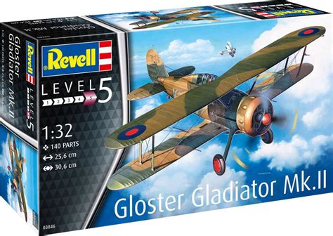 Gloster Gladiator Mk. II (1:32) Plastic Model Kit letadlo 03846 - Revell | Car-model-kit.com