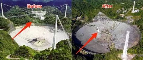 Photos show what the Arecibo telescope looked like before and after its disastrous collapse ...