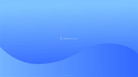 Gradient Wave in Blue Tones PPT Background