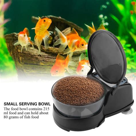 Ccdes Feeding Timer,Automatic Fish Feeder Fish Feeding Dispenser Timer LCD Food Feeder,Automatic ...