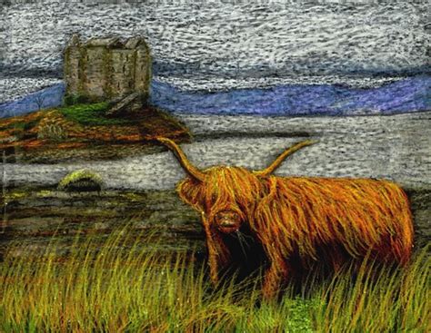 Scottish Art Prints: Scottish Art Prints: Highland Cow