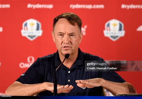 Davis Love III, US Ryder Cup Captain speaks at the Ryder Cup Team USA ...