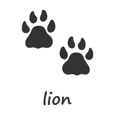 Lion paws. Lion paw print. Vector illustration. 37468115 Vector Art at Vecteezy